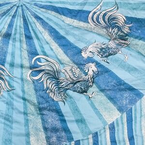 Vintage Rooster Print Circle Skirt Fabric "Florentine Fantasy" CA Hand Prints